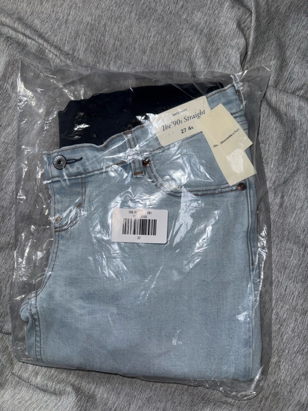 Light Blue The '90s Straight Jeans - maternity